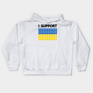 I Support Ukraine Kids Hoodie